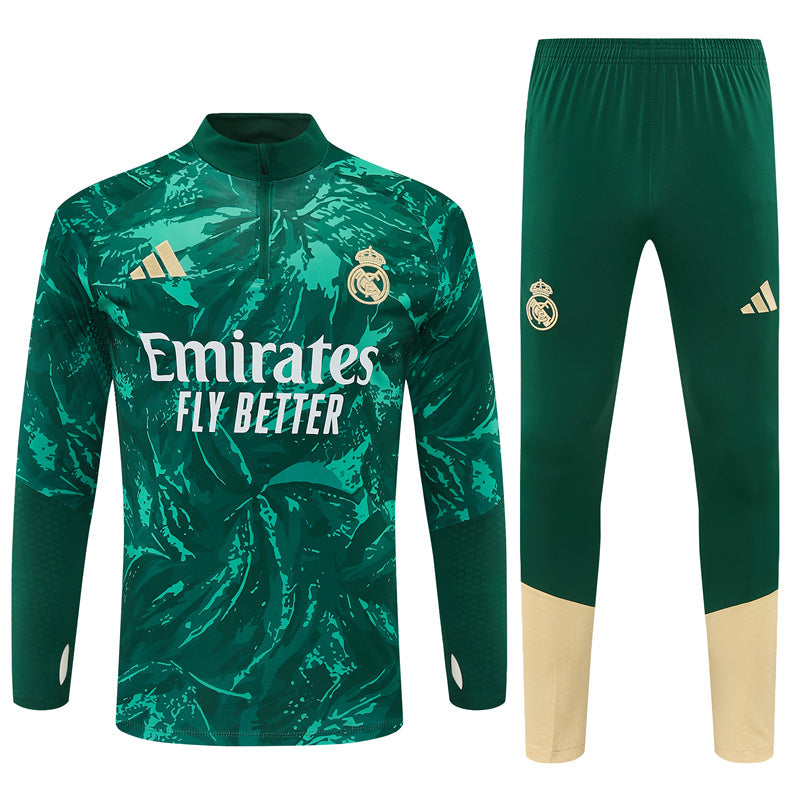 Chándal Real Madrid Verde y Dorado