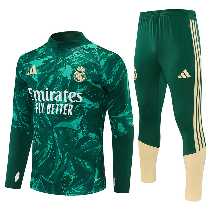 Chándal Real Madrid Verde y Dorado