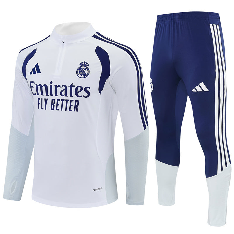 Chándal Real Madrid Blanco y Azul Marino