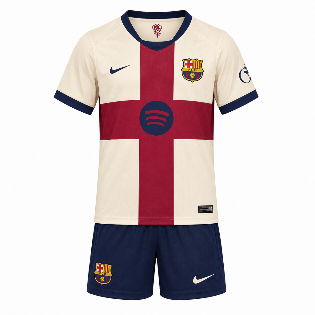 Conjunto Niño/a cuarta equipación 26/27 FC Barcelona