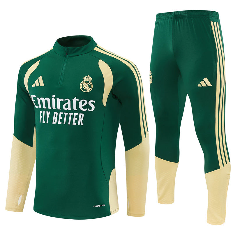 Chándal Real Madrid Verde y Dorado