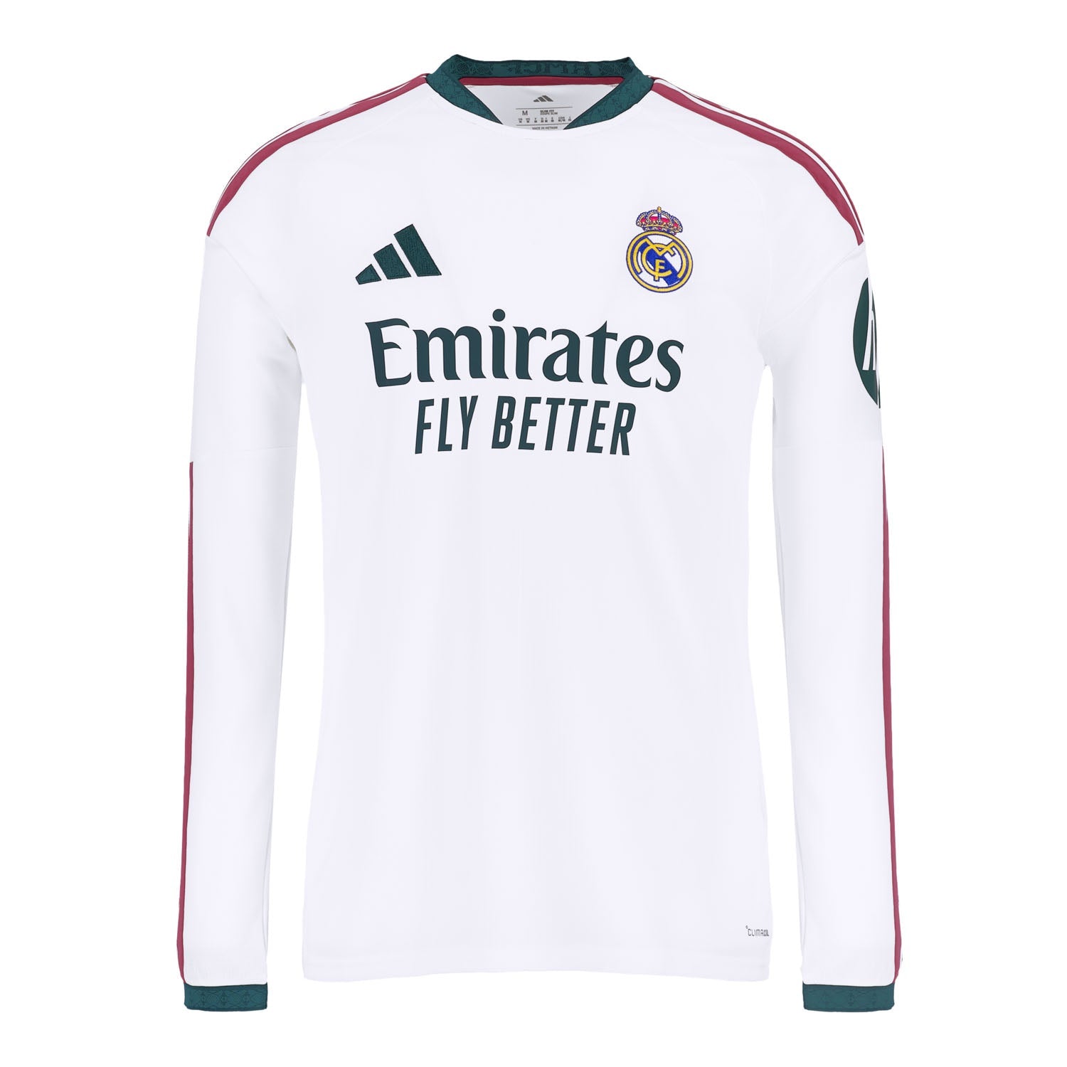 Camiseta Manga Larga Primera Equipación Blanca 26/27
