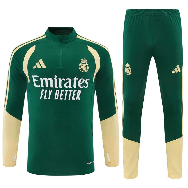 Chándal Real Madrid Verde y Dorado